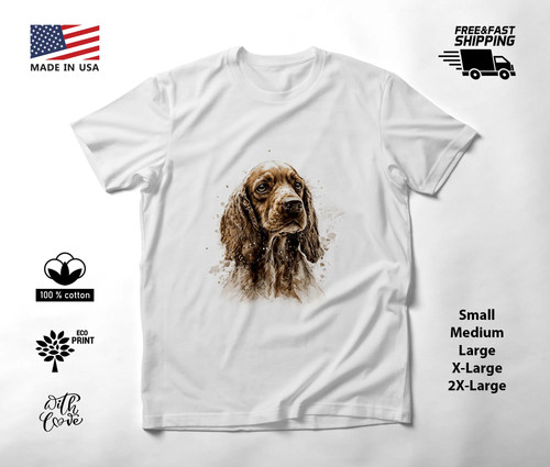 Cocker spaniel brown - brown, curled