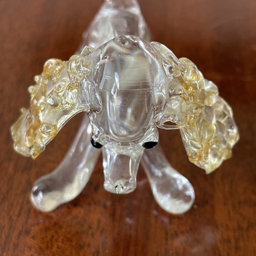 Vtg blown glass cocker spaniel - vtg,