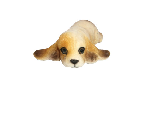 Vintage flocked cocker - vintage, spaniel