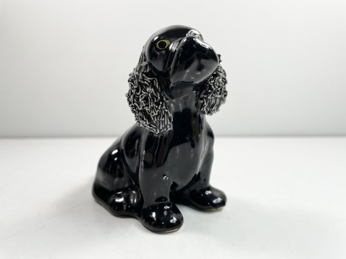 Vtg black cocker spaniel - black,